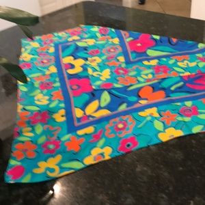 Colorful silk scarf